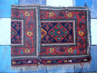 A NW Persian Bag-face, Circa 1880, Very nice colours with original condition.
Not restored, Size: 120 x 65 cm.               