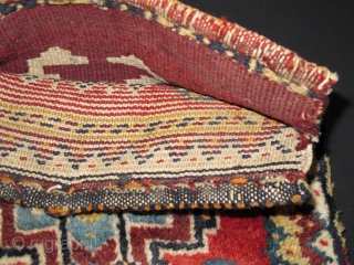 Chanteh Qashqai, Circa 1900, All natural colors, Size: 30 x 30 cm. 12" x 12" inch.                 