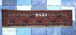 A Yomud-Torba? Circa 1900? Excellent condition, Not restored, All natural colours, Size: 145 x 35 cm.                 