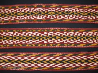 Tentband Uzbekistan, Circa 1900, Good condition without repair, Great/natural colors, Size: 400 x 13 cm. 15.8" x 5" inch.              