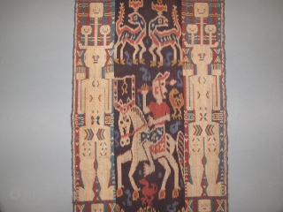 Indonesian ritual shouldercloth, Early 20th century, Perfect and original condition, Great colors, Size: 240 x 56 cm. 95" x 22" inch.            