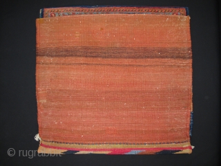 Afshar Khordjin with french motives influence, Circa 1900, Very good condition, Great colors, Size: 132 x 70 cm. 52" x 27.5" inch.           