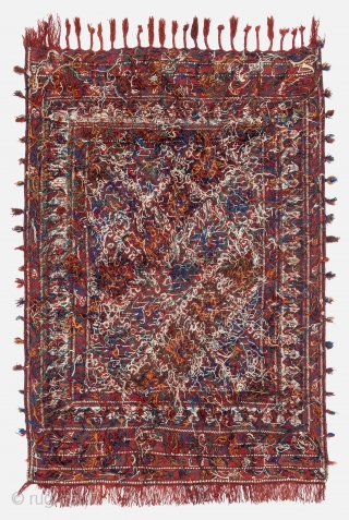 Afshar Sumak, Circa 1900, Great condition, All natural colors, Not restored, Size: 240 x 165 cm. (95 x 65 inch)             