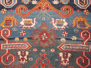 Small Perepedil Prayer-Rug, Circa 1900, Original condition, Not restored, Very fine knotted, Size: 135 x 87 cm. 53" x 34" inch.            