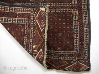 Yomud Ensi, 19th century, Fine quality with natural colours, Original condition, Not restored, Size: 150 x 120 cm / 4.9 x 3.9 feet.          