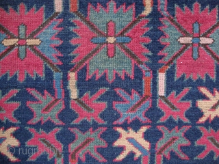 A Akstafa rug, 19th century, Excellent condition, Natural colours, Not restored, Size: 145 x 80 cm / 5.3 x 2.6 feet.            