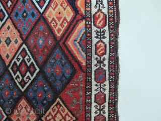 NW Persian Bag, Circa 1900, Nice colors, Not restored, Size: 29 x 29 inch. 73 x 73 cm.               