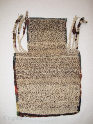 Namakdan (Saltbag) Hamadan, Circa 1900, Original condition, Size: 48 x 32 cm. 19 x 12.5 inch.                 
