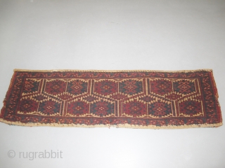 Turkmen-Ersari trapping, Late 19th century, Great colors, Not restored, Size: 150 x 40 cm. 59" x 15" inch.               