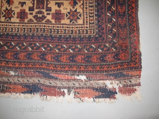 Baluch prayer rug, Late 19th century, Great colors, Size: 150 x 86 cm. 59" x 34" inch.                