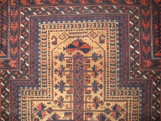 Baluch prayer rug, Late 19th century, Great colors, Size: 150 x 86 cm. 59" x 34" inch.                
