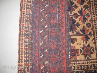 Baluch prayer rug, Late 19th century, Great colors, Size: 150 x 86 cm. 59" x 34" inch.                