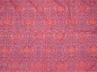 Indonasian textile, Circa 1900?, Ikat and embroidered technic, Size: 220 x 90 cm. (86.5 x 35.5 inch).                