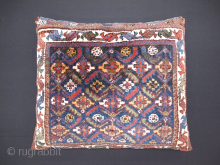 Lori-Qashqai cushion, Persia, Late 19th century, Exellent condition, High pile and good coloures, Size: 70 x 60 cm. (27.5 x 23.5 inch).           