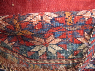 Lovely Afshar complete bag. 19th century. ca.50x30cm. 
All natural dyes. Rare type.                     