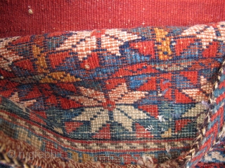 Lovely Afshar complete bag. 19th century. ca.50x30cm. 
All natural dyes. Rare type.                     