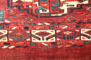 Karadashli Yomud Chuval
120 x 59 cm (3' 11" x 1' 11")

Condition: good, mostly good pile. Sie können mich gerne über Rugrabbit oder direkt per Email kontaktieren. Meine Emailadresse lautet salihunal@msn.com Feel free  ...