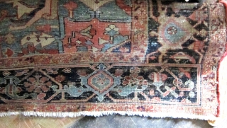 Late 19th Century Antique Persian Serapis Heriz Rug showcase the finest grade of Heriz in terms of design, weave and color and this rug has it all.


At the center of the rich  ...