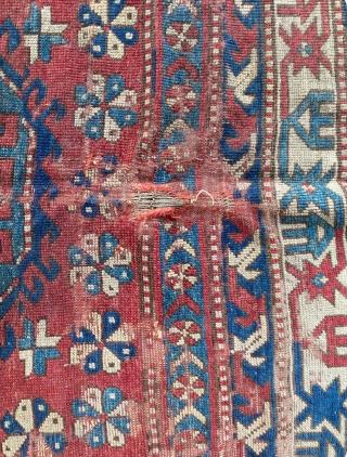 Early KAZAK  4.2’ x 7.4’
Distressed but beautiful
                         