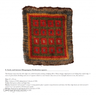 'Wangden Style'

 

An exhibition of early Tibetan Wangden Single-level Knotted rugs* 

Some of the most beautiful and significant items are still available.







*Single-level Knotting or warp faced back .
     