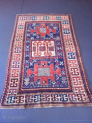 Perfect condition Russian Kazak antique rug.
Very old. 5 by 7 feet. I am private collector and have few unique rugs.
I am selling it because don't have room for it anymore.
   