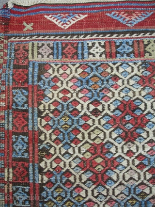 NW Anatolia sofrah 90 x 118 cm.
Late 19th cent.
Unusual cicim technic and in very good condition.                 