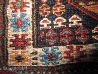 Shahsevan saddle bag 19th cent.
30 x 68 cm full size.
Sumac weave of very high quality.
All wool and natural colours.
More info or photos if you ask.
Seller is a retired private collector.   