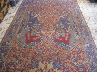 Unusual Persian Tapestry depicting a Dervish measuring 11.5 x 6.9 feet.