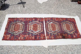 Anadolu Konya rugs, 18th century, a rare piece, it has not been repaired before, it was sewn on an original, protective cloth, its dimensions are 115 cm wide / length 310 cm.  ...
