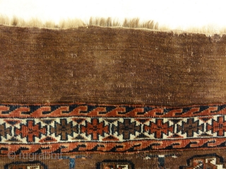 Antique Yomud Chuval Bagface from Turkestan
2'2"x 3'6"                          