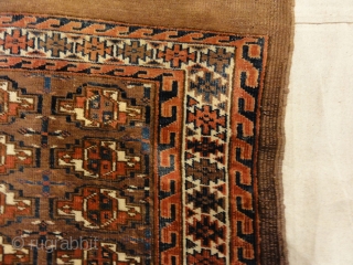 Antique Yomud Chuval Bagface from Turkestan
2'2"x 3'6"                          