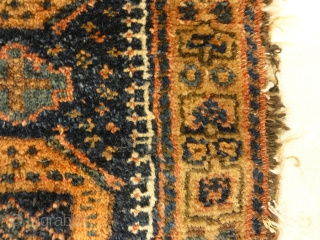 Antique Kurdish West Persian Bagface with Peacocks
1'8" x 1'10"                        