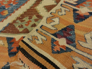 Fine Turkish Anatolia kilim from Late 19th Century
3'2" x 4'9"                       