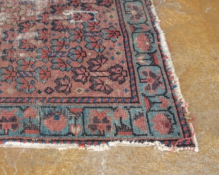 Antique Kurdish Juval

Woven Ca. 1870, Northwest Persia. This rug has a Bakhshayesh type weave and was designed with the finest hand-spun natural wool.

width:1'7"
length: 4'1"
rug category size: 3'x5' and smaller
dominant colors: Salmon &  ...