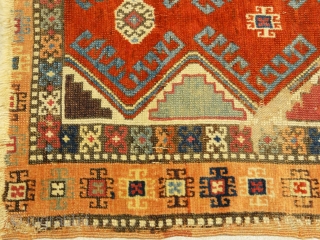 Rare Antique Konya rugs: 2’4” x 4’3” – Wool pile on wool foundation. Woven Ca. 1800.  west Anatolia

This small format Konya has saturated and magnificent colors, lustrous and soft wool, and  ...
