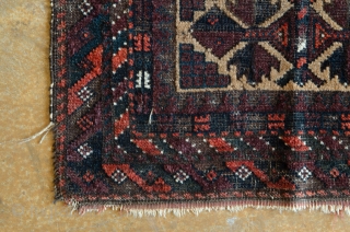 Antique Balisht, woven ca. 1880. This is a very nice Baluch from Khorassan with Camel-hair back from Persia.

width: 1'9"
length: 2'10"
size category: 3'x5' and smaller
dominant colors: Red & Beige     