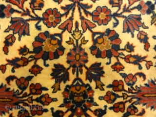 Antique Persian Wool Kashan Kork circa 19th Century Handspun Natural Dyed Wool Hand Made in Persia Genuine Woven Carpet Art

4'5" x 6''8"           