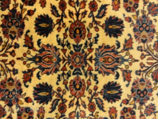 Antique Persian Wool Kashan Kork circa 19th Century Handspun Natural Dyed Wool Hand Made in Persia Genuine Woven Carpet Art

4'5" x 6''8"           