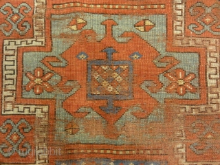 Antique Fachralo Kazak Rare Prayer Rug from Caucasus Genuine Woven Carpet Art Authentic Santa Barbara Design Center Rugs and More

3'8" x 4'9"           