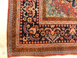 Antique Intricate Persian Kashan with Flower Medallion Santa Barbara

4'4" x 6'7"                      