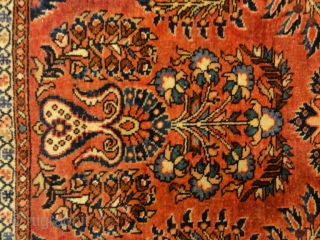 Antique Rare Persian Sarouk Prayer Rug. Genuine woven carpet art. Authentic and intricate design.

3'4" x 4'10"                 