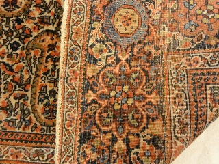 Rare Antique Dated Farahan with Botteh (Paisley) Pattern Genuine Woven Carpet Art

4'1" x 6'4"                   