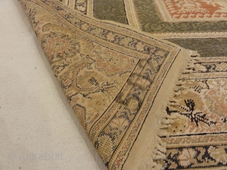 Unique Antique Turkish Silk Prayer Rug with Two Metal Thread Scripts Genuine Authentic Woven Carpet Art

4'7" x 6'3"               
