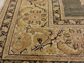 Unique Antique Turkish Silk Prayer Rug with Two Metal Thread Scripts Genuine Authentic Woven Carpet Art

4'7" x 6'3"               