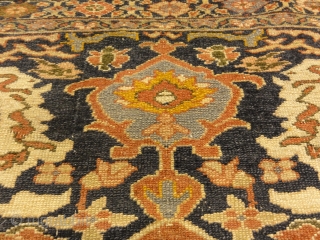 Antique Ziegler Sultanabad Rare Meditation Piece Genuine Woven Carpet Art

3'8" x 7'6"                     