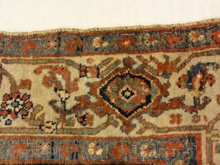 Antique Halvai Bijar Mid 19th Century Wool Foundation Rug - Size: 4' x 6'                   