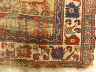 Rare Classical Milas Prayer Rug from Turkey  - Size: 3'7" x 5'2"                    