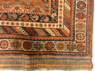 Antique Persian Afshar Botteh - Size: 3'8" x 5'4"                        