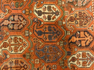 Antique Persian Afshar Botteh - Size: 3'8" x 5'4"                        