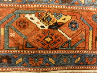 Antique West Persian Kurdish Rug  - Size: 4'6" x 8'                      